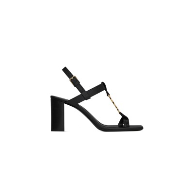 YSL CASSANDRA SANDALS IN SMOOTH LEATHER 658198DWETT1000